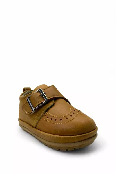  Orthopedische % Echt Leer Unisex Baby Tan First Step Schoenen