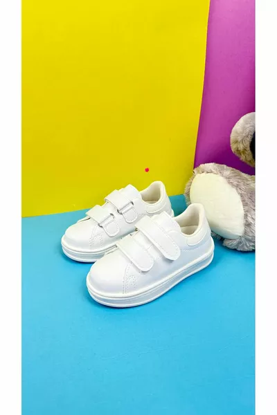 عارضة الأولاد البنات أحذية رياضية الفيلكرو خياطة مفصلة سميكة وحيد مريحة أحذية رياضية خفيفة الوزن 