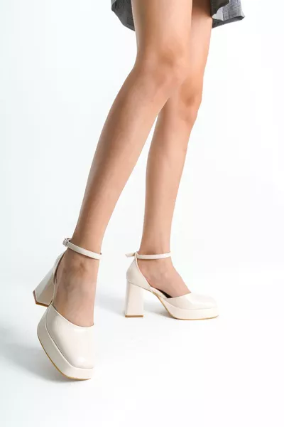 Tien Matte Lakleer Dames Platform Hakken (9)