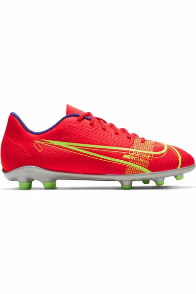 Mercurial Jr Vapor  Club Fg/Mg Enfants Bleu Chaussures De Football 