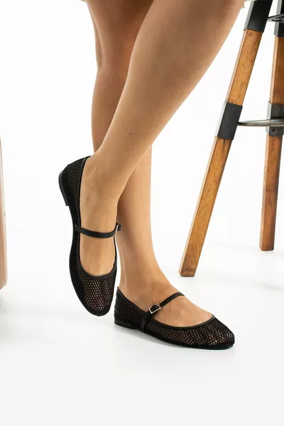 المرأة السوداء العسل شبكة واحدة مشبك الباليه الشقق