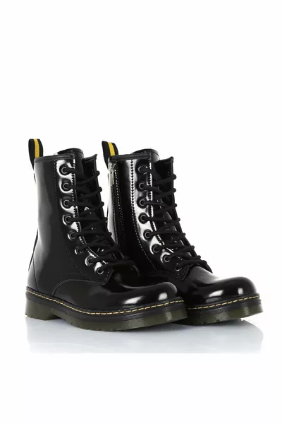 جلد طبيعي مارتنز الدانتيل متابعة الأحذية بسحاب اليدوية البريدية أحذية نسائية