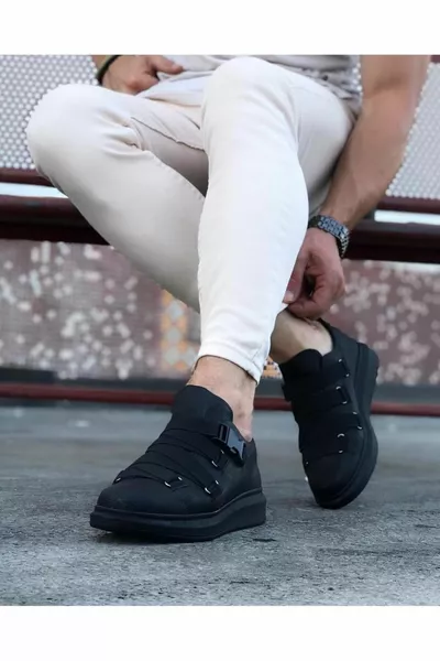  أحذية نعل عالية للرجال بالفحم