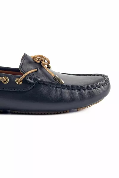 Minoan من الداخل إلى الخارج جلد أسود طبيعي أحذية نسائية متسكعة