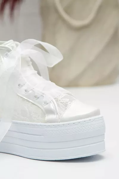 كعب مبطن 6 سم الياقة المدورة الدانتيل أنيق فستان الزفاف مساء اللباس أحذية