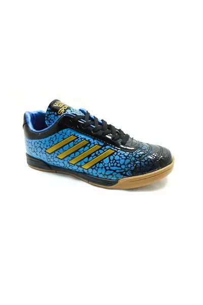 Futsal Indoor Shoes Black-Blue  Messy-fts