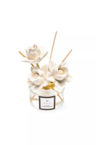 ml Ceramic Rose Stone Bamboo Stick White Jasmine Room Fragrance