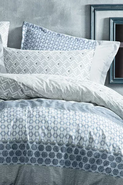 Malin Tweepersoons Ranforce Beddengoed Set - Blauw