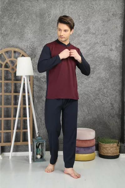 % Baumwolle Supreme Jacquard Herren Pyjama Set 