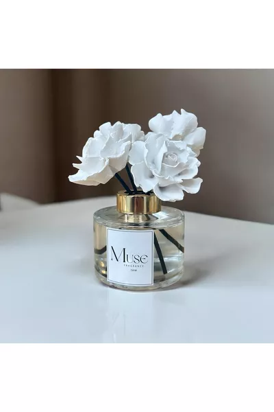 Cc Ceramic Flower Designed Stick Room Fragrance with Japanese Cherry Scent