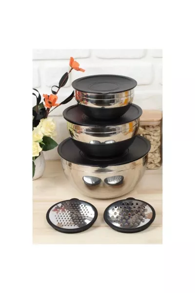 حاوية تخزين/خلط بقطع 9 سم مع مبشرة