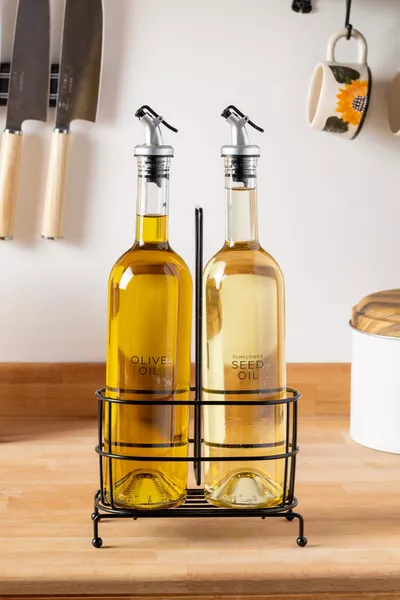 Huilier noir Cremma avec double support