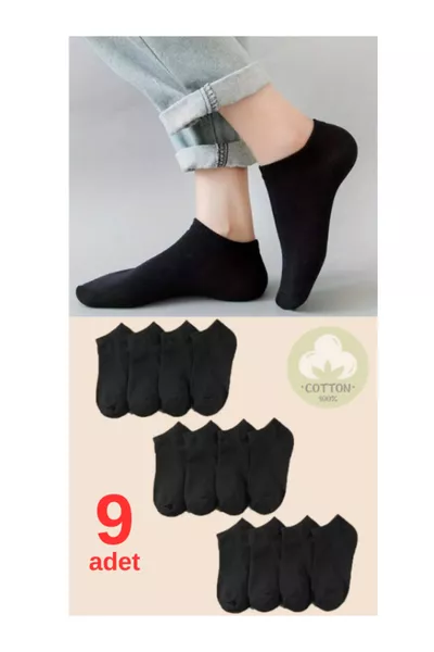 Unisex 9-Pack Slipper Socks, Breathable and Extra Comfortable