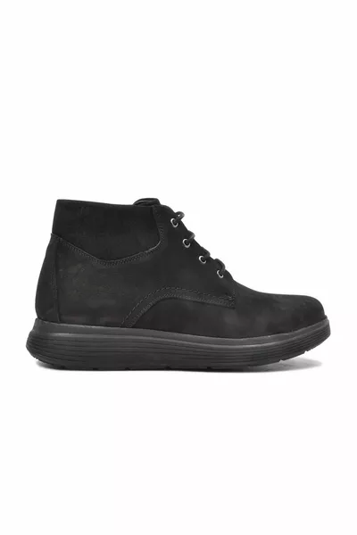 Footmod  Black Nubuck Genuine Leather Men's Boots