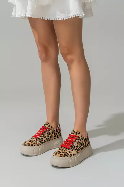 Abalin Dames Sneakers Leopard