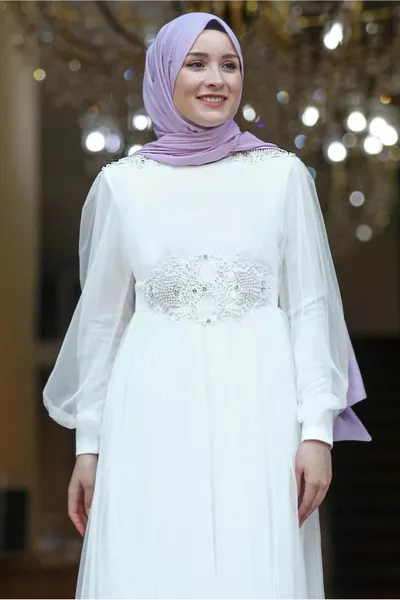 المرأة إكرو الحجر مطرزة مساء اللباس T 