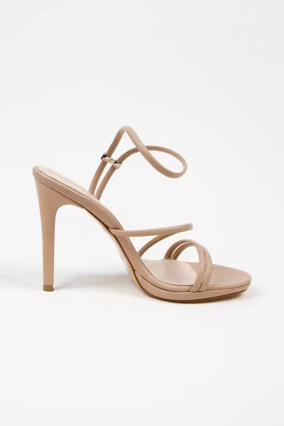 المرأة الصيف سم عارية أحذية الكعب النحيف منصة