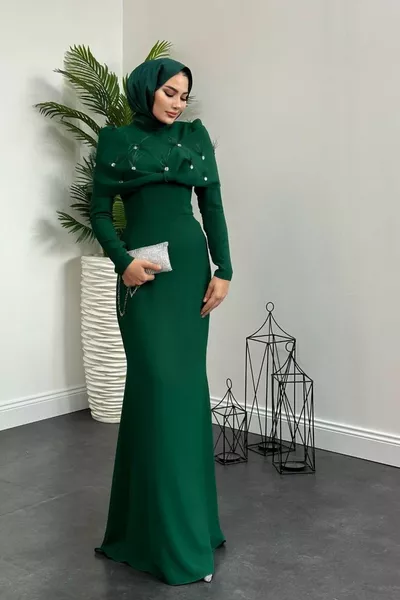 Дизайн вечерна рокля Изумрудено