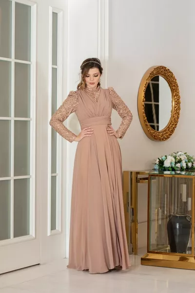 Chiffon Hijab Avondjurken 