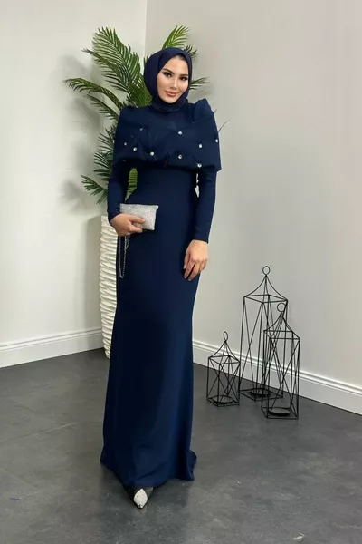 Дизайн Вечернее Платье Темно-Синий