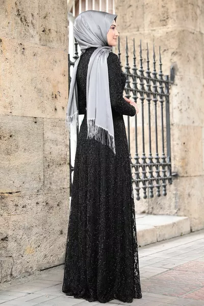 Robes de soirée hijab en soie