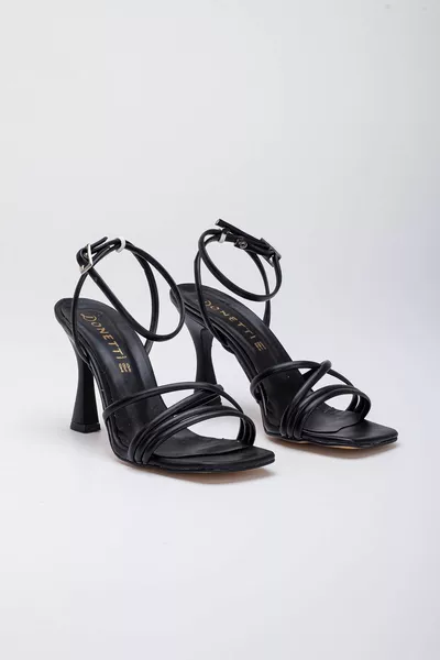 Zwarte enkelhakken voor dames