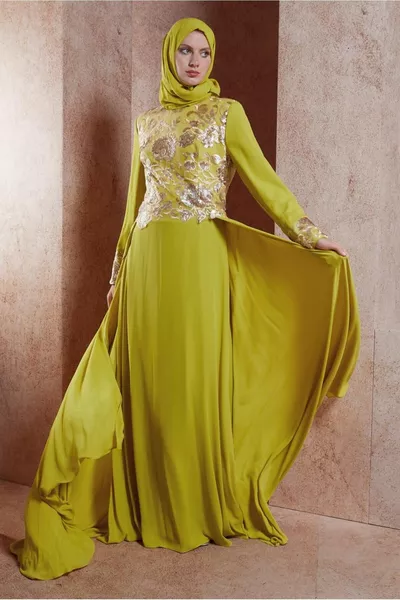 ROBES DE SOIRÉE À PAILLETTES VERTES (ACIDES) POUR FEMMES T 