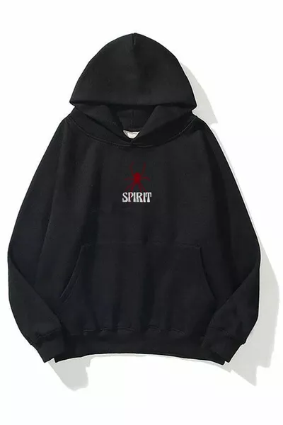 Unisexe Spirit Sweatshirt à capuche Noir