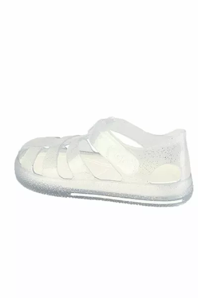  Star Glitter  Enfants Glitter Blanc Sandales 