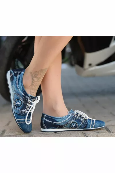 Denim-Sneakers für Damen