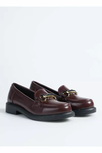 Lackleder Burgunderrot Damen Loafer FALLON