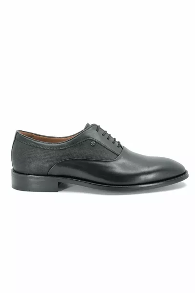 Aronay  Lace-Up Jurdan Leather Men's Classic Shoes Black