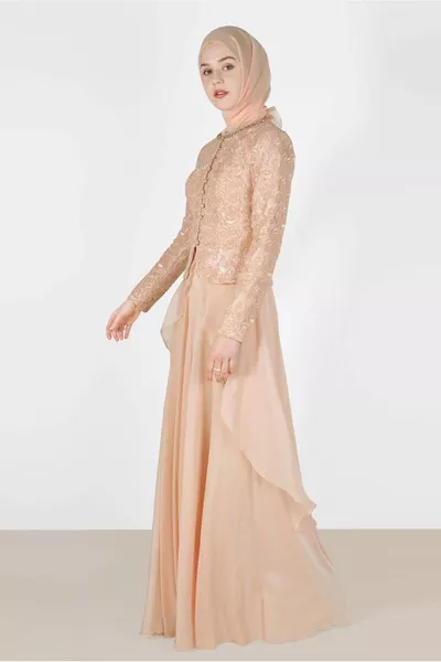 Дамска пудра (SOMON) Шифон вечерна рокля T 