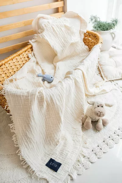 4-Layer Muslin Multi-Purpose Baby & Kids Muslin Swaddle Blanket % Cotton cm