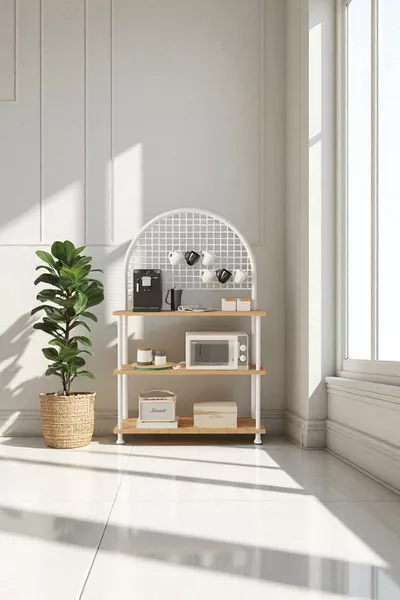 Çevir Kur Multi-Purpose Coffee Corner Cabinet, Kitchen Stand, Kitchen Cabinet, Kitchen Organizer **