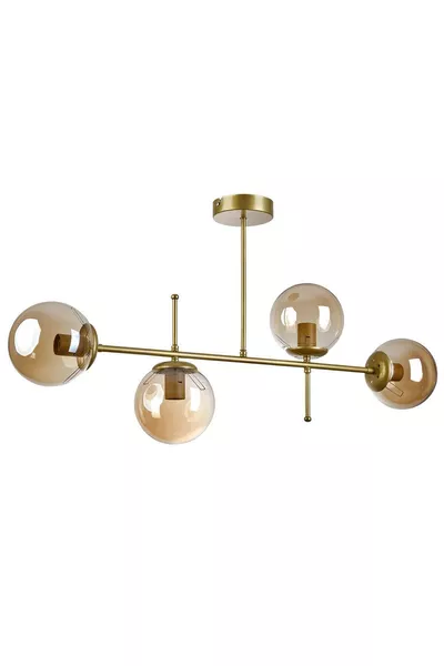 فيريس صالون تصميم عصري مطبخ غرفة نوم لون معتق مع زجاج بال مربعات 4 أضواء