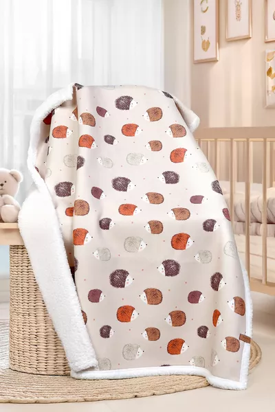 Fluffy Baby Blanket  Cm Urcin Swaddle Stroller Double-Sided Sheep Wool Blanket 