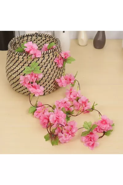 Изкуствени цветя Пролетна клонка Лозови японски черешови цветя см Цвят 1-во качество Модел, който може да се навива