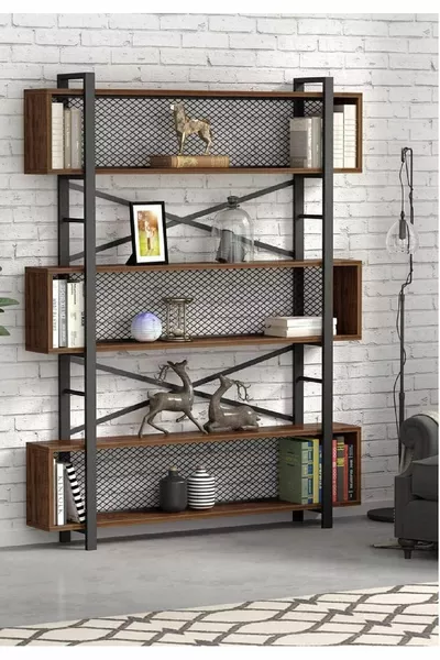 Промышленный стеллаж с 3 полками, книжная библиотека, стеллаж для файлов, дополнительная полка