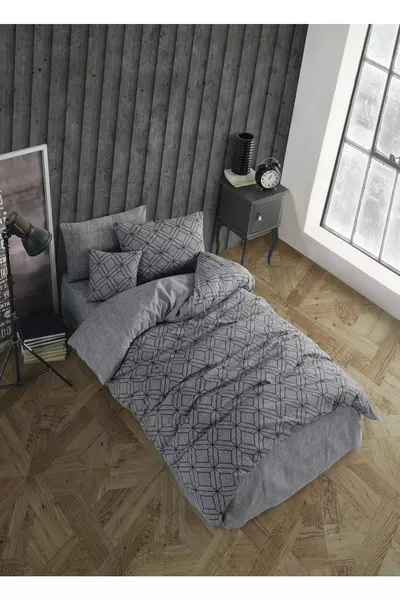 Единичен спален комплект от лен