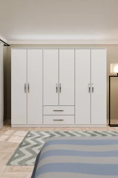 Guardaroba Delüx 6 Ante 2 Cassetti