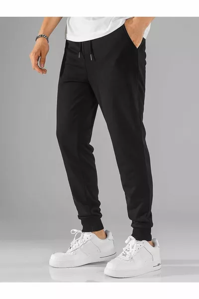 بنطال رياضي رجالي أسود