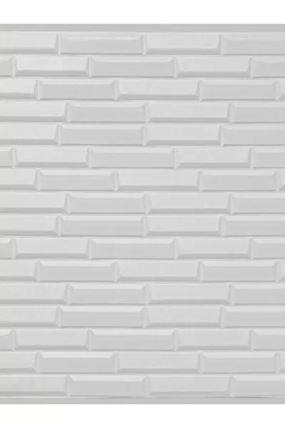 Самоклеющиеся гибкие белые обои с рисунком в виде пирамид