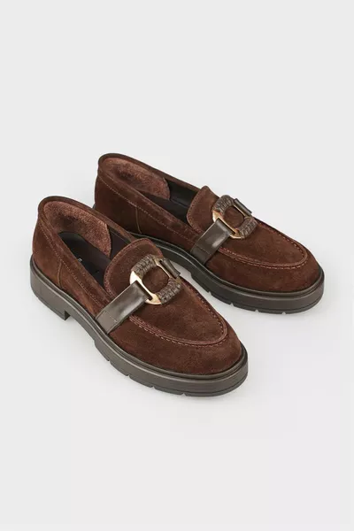 Кафе дамски ежедневни обувки