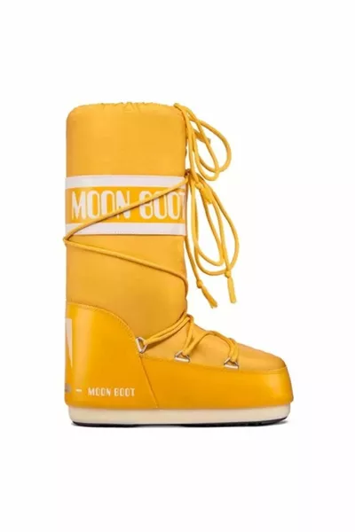 Damen Schneestiefel Nylon Gelb ()