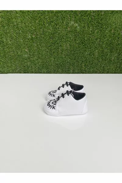 Bambino Ragazzo Nero Bianco Colore Stringato Scarpe