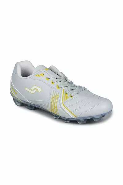  Light Grey - Yellow Astroturf Football Boots