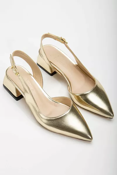 Ossie Gold Skin Damen Heels