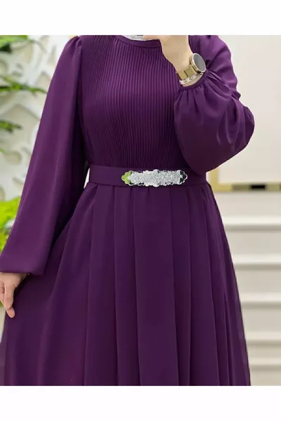 Diamanten Hijab Avondjurken