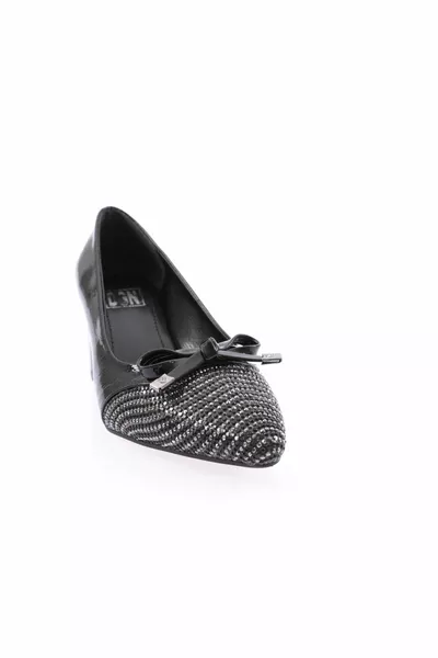  Tacchi a fiocco in pietra d'argento da donna